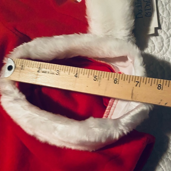 Melody Kids Red & White Christmas coat and Hat - Picture 8 of 12